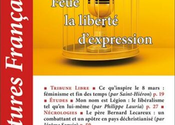 Nouveauté : Feue la liberté d’expression – Lectures Françaises