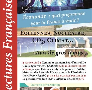 Lectures Françaises :  Éoliennes, nucléaire, CO2, climat – Avis de gros temps