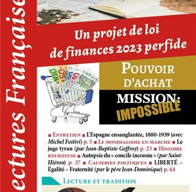 Lectures Françaises : Un projet de loi de finances 2023 perfide