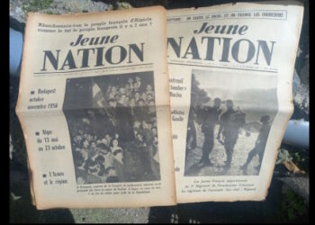 Librairie : 2 numéros originaux de Jeune Nation novembre-décembre 1958