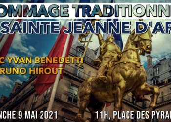 Hommage traditionnel à sainte Jeanne d’Arc- Paris – 9 mai 2021