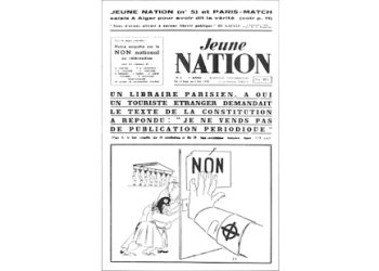 5 juillet 1958 : Premier numéro du journal Jeune Nation