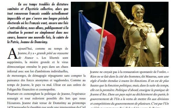 Avec Jeanne, « Politique d’abord » – L’Écho d’Action Française
