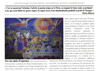 L’Écho d’AF : Heureuse année 2022. Vers une année d’espérance