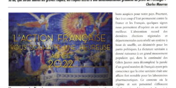 L&rsquo;Écho d&rsquo;AF : Heureuse année 2022. Vers une année d&rsquo;espérance