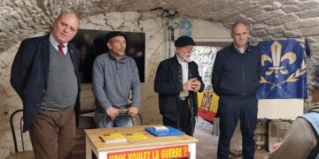 Yvan Benedetti et Pierre-Marie Bonneau à la galette des rois de la Ligue du Midi