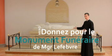 Un nouveau monument funéraire pour Mgr Lefèbvre à Écône