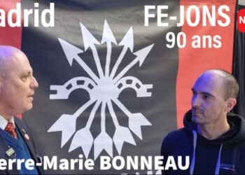 JNTV : Pierre-Marie Bonneau aux 90 ans de la Phalange espagnole des Jons (Madrid)