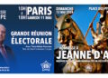 Forteresse Europe : Réunion électorale et Hommage à Jeanne d’Arc – 11 et 12 MAI – PARIS