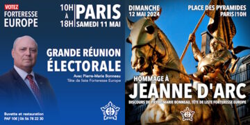 Forteresse Europe : Réunion électorale et Hommage à Jeanne d’Arc – 11 et 12 MAI – PARIS