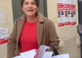 Déferlement de haine sioniste contre Sophie Pommier, coupable d&rsquo;avoir arraché des affiches de propagande israélienne