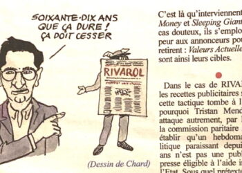 Répression : Rivarol en ligne de mire