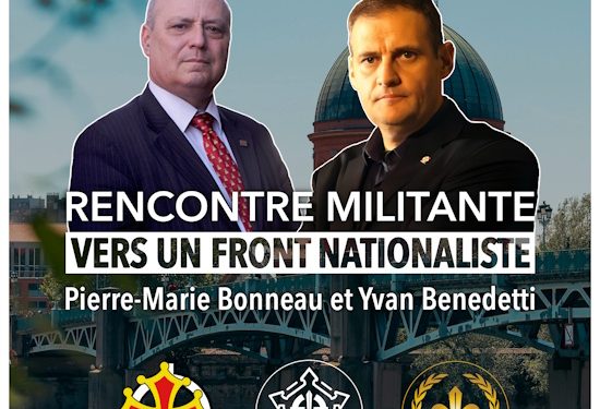 Rencontre militante « Vers un Front nationaliste » – Toulouse – 18 décembre 2025
