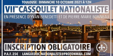 VIIe Cassoulet Nationaliste à Toulouse – Dimanche 10 octobre 2021