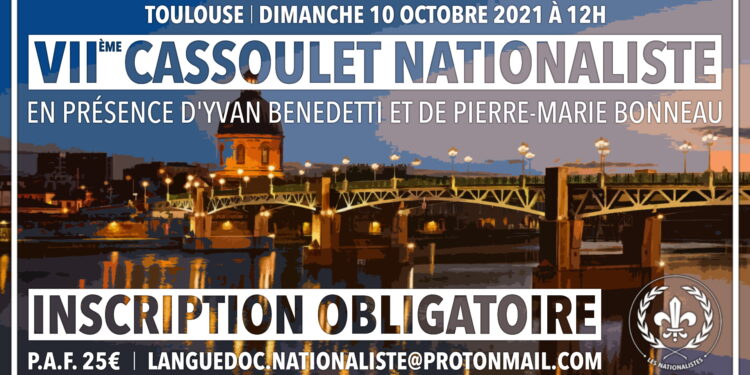 VIIe Cassoulet Nationaliste à Toulouse – Dimanche 10 octobre 2021