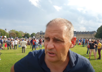 Yvan Benedetti à la manif gnan gnan de Philippot