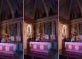 « L’humoriste » espagnole Ane Lindane imite un geste de masturbation à l’église Saint Laurent d’Arbérats