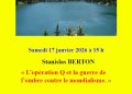 « L’opération Q et la guerre de l’ombre contre le mondialisme » – Stanislas Berton – 17 janvier 2026 – Savoie