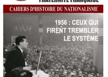 Nouveauté : Cahier d’Histoire du nationalisme n°20 – Pierre Poujade, Union et Fraternité française