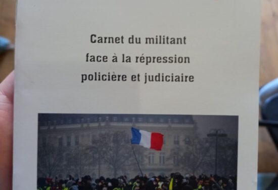Nouveauté : Carnet du militant face à la répression policière et judiciaire – ANAG