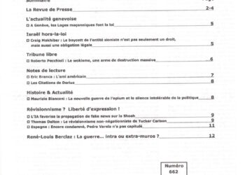 Courrier du Continent : Israël hors-la-loi