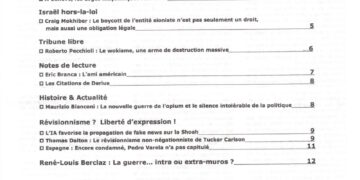 Courrier du Continent : Israël hors-la-loi