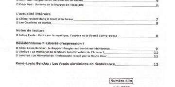 Courrier du Continent : Guerre en Ukraine et actualité littéraire