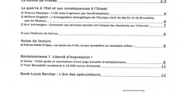 Courrier du Continent : La guerre à l&rsquo;Est et ses conséquences à l&rsquo;Ouest