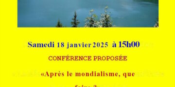 « Après le mondialisme, que faire ? » – Stanislas Berton – 18 janvier 2025 – Savoie