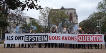 Front Nationaliste : premier Conseil national et action « Ils ont Epstein, nous avons Quentin ! »