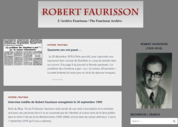 Nouveauté : L’Archive Faurisson : robert-faurisson.com