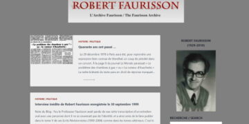 Nouveauté : L&rsquo;Archive Faurisson : robert-faurisson.com