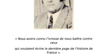 Disparition de Georges Condet, ancien du Front nationaliste à Alger