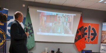 Intervention de Manuel Andrino (La Falange) au congrès des Nationalistes