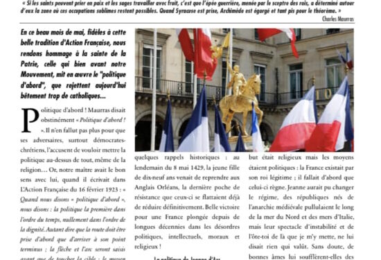 L’Écho d’AF : Notre politique sous le regard de Jeanne