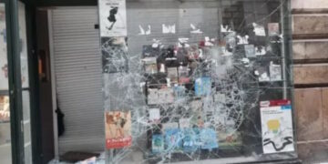 Saccage de la librairie Dobrée à Nantes par la racaille d&rsquo;extrême-gauche