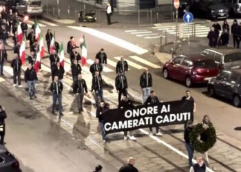 Milan a rendu hommage aux camarades Ramelli, Borsani et Pedenovi assassinés