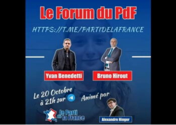 Le Forum du PdF du 20 octobre 2022 avec Yvan Benedetti et Bruno Hirout
