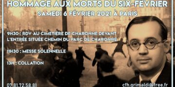 Hommage aux morts des Six-février – Paris – Samedi 6 février 2021