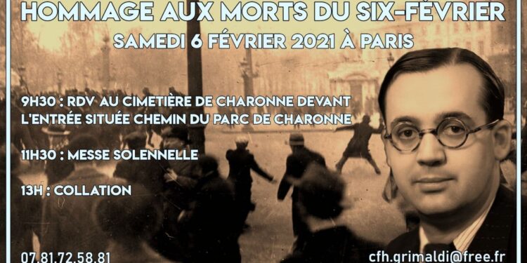 Hommage aux morts des Six-février – Paris – Samedi 6 février 2021