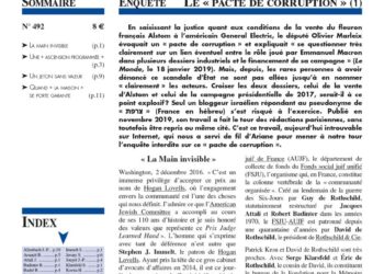 Nouveauté : Faits & Documents n° 492 – Enquête : Le « pacte de corruption » (1)