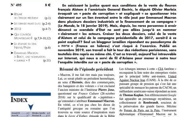 Nouveauté : Enquête : Le « pacte de corruption » (4) – Faits & Documents n° 495