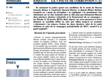 Nouveauté : Enquête : Le « pacte de corruption » (5) – Faits & Documents n° 496