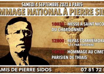 Hommage national à Pierre SIDOS – 4 septembre 2021 – Paris