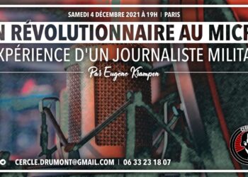 Un révolutionnaire au micro – Conférence d’Eugène Krampon (R&A et Méridien Zéro) – Cercle Édouard Drumont