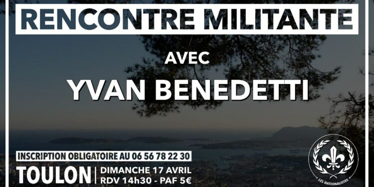 Rencontre avec Yvan Benedetti – Toulon – 17 avril 2022