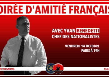 Soirée d’Amitié Française avec Yvan Benedetti – 14 octobre 2022 – Paris