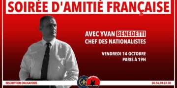 Soirée d’Amitié Française avec Yvan Benedetti – 14 octobre 2022 – Paris
