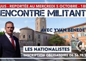 Rencontre militante avec Yvan Benedetti – Fréjus – 5 octobre 2022