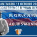 « De retour de Russie » – Repas conférence d’Yvan Benedetti – Perpignan – 11 octobre 2022
